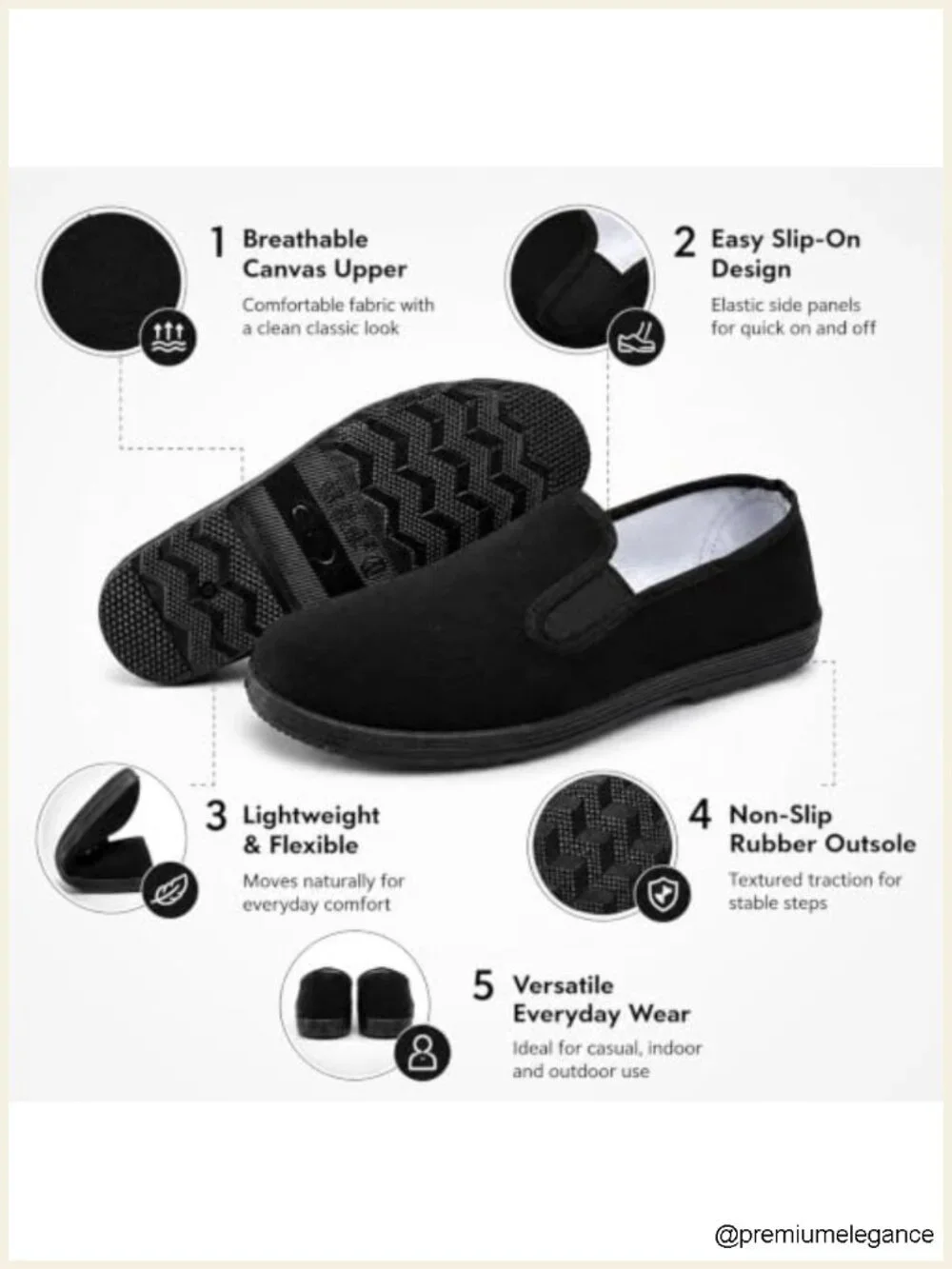 Canvas Kung Fu Shoes - Tai Chi Slip-On Loafers Unisex